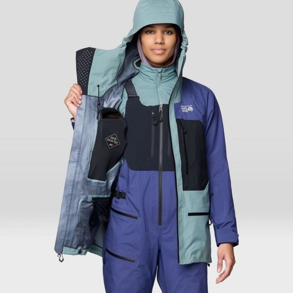 NWT Mountain Hardwear Mythogen Bib and Jacket Ski Kit W's Size S, XS, GORE TEX